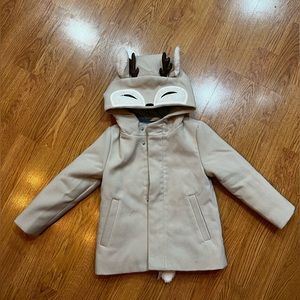 Cat and Jack 3T jacket. Cream/tan with light blue lining. Great used condition.